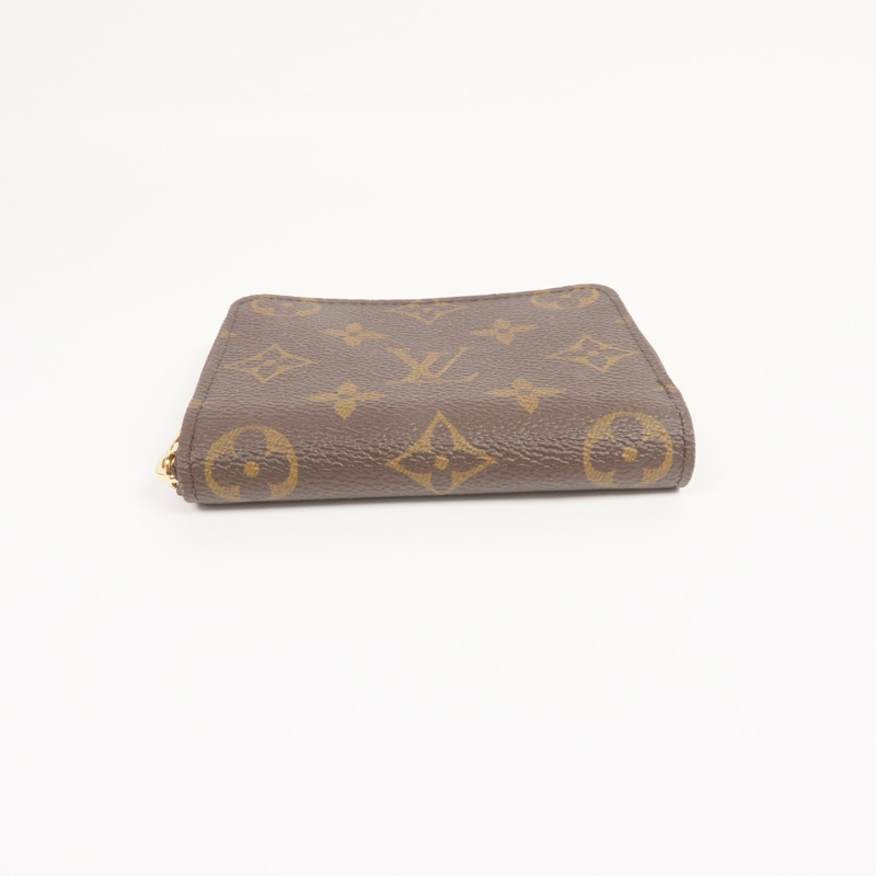 LOUIS VUITTON Monogram Zippy Coin Purse金扣零錢包棕色-5