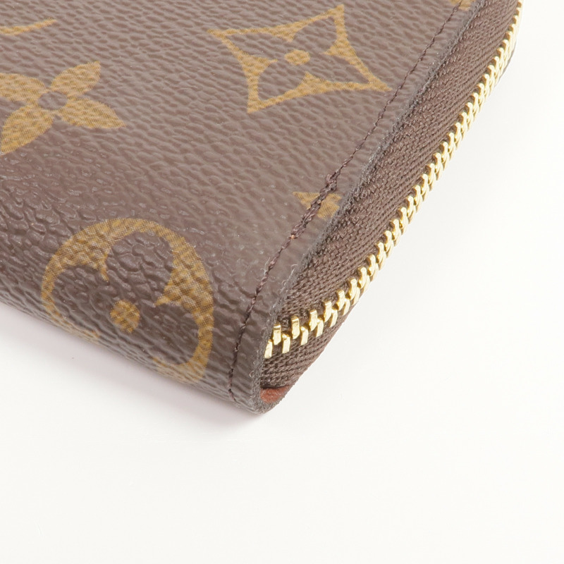 LOUIS VUITTON Monogram Zippy Coin Purse金扣零錢包棕色-6