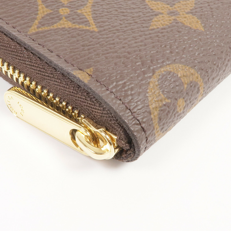 LOUIS VUITTON Monogram Zippy Coin Purse金扣零錢包棕色-7