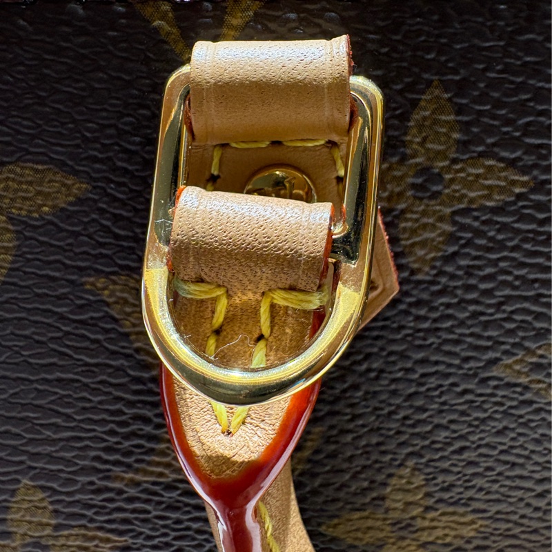 【台中現貨，迷你經典不敗款】Louis Vuitton Petit Sac Plat 老花琴譜包｜直立手提斜背兩用｜小巧耐裝百搭神器｜狀況極新-7