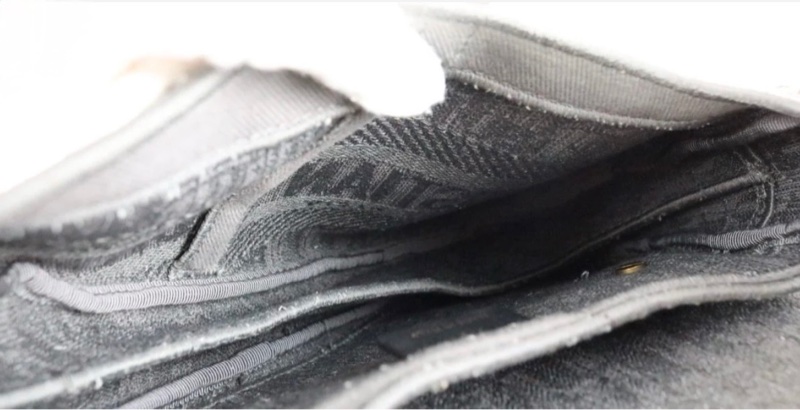 「JL精品代購」97新 Dior Saddle灰色馬鞍包-11