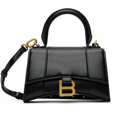 BALENCIAGA Hourglass XS 手提包 黑色 592833 1QJ4M 1000