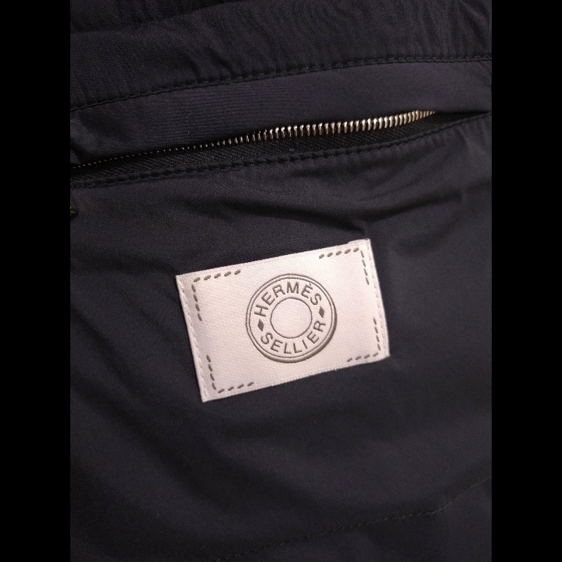 Hermes 黑色鵝絨外套-10