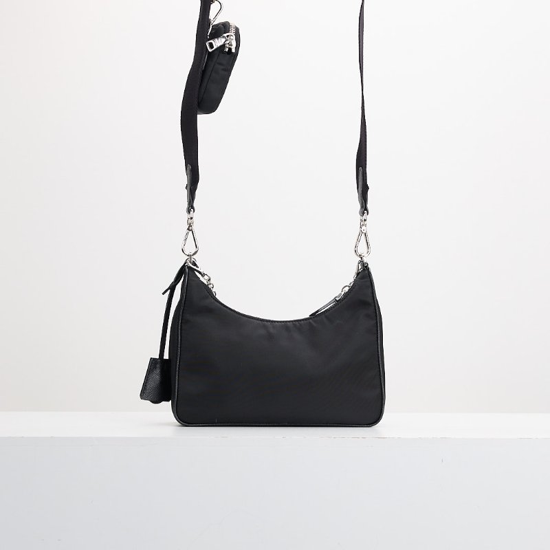 二手Prada hobo 2005三合一/黑色-1