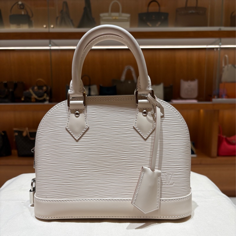 【台中現貨,珍珠白優雅必收】Louis Vuitton Alma BB 手提包|經典貝殼包|Epi 水波紋小牛皮|氣質女神日常首選-7