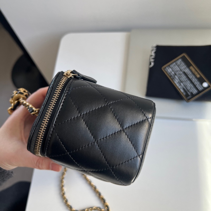 ✨Chanel 金球化妝包 盒子包 有保卡99新🖤-4