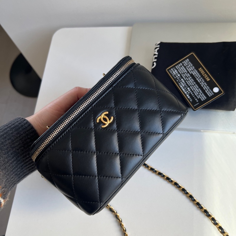 ✨Chanel 金球化妝包 盒子包 有保卡99新🖤-11