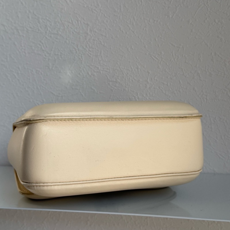 Bvlgari 寶格麗蛇頭兩用米色包-7