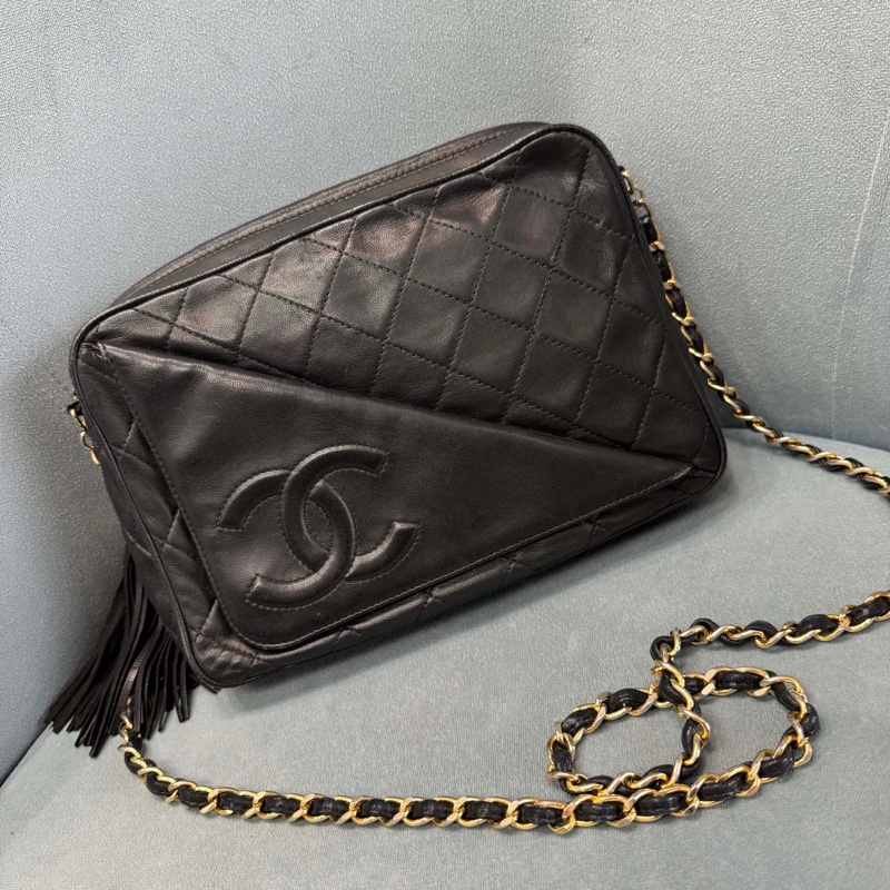 Chanel 流蘇相機包 98新配件塵袋-0