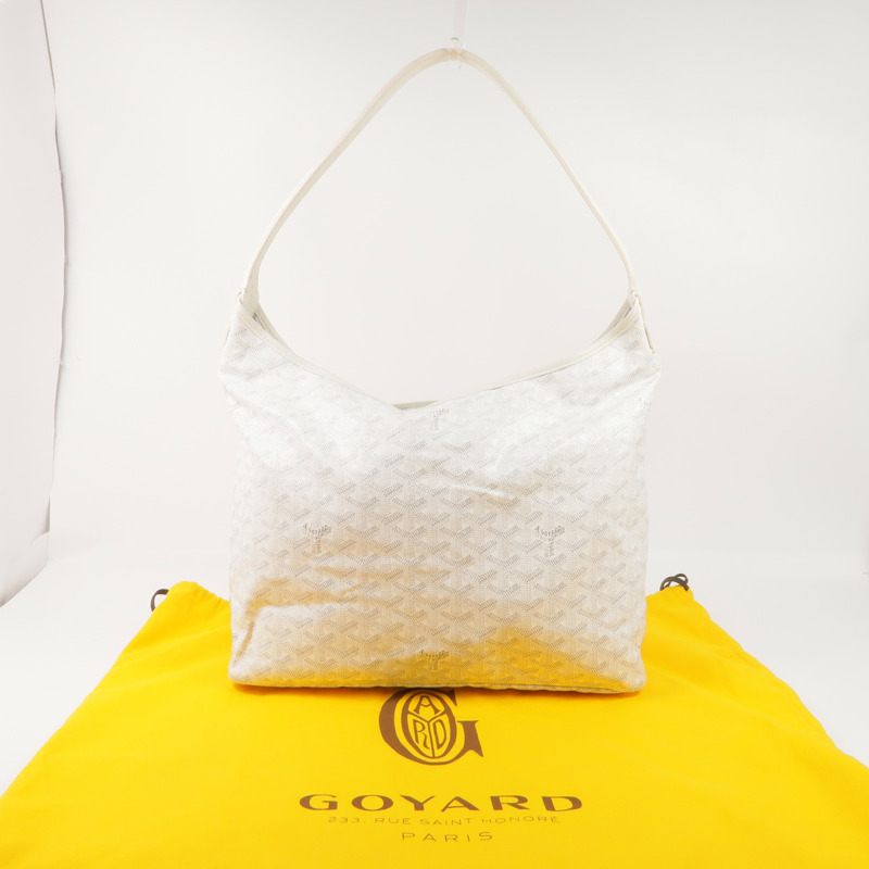 GOYARD 塗層帆布Boheme Hobo Bag銀扣肩背袋-16