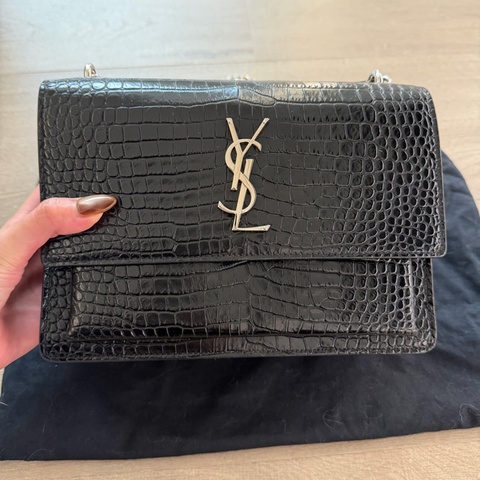 YSL sunset 日落包鱷魚壓紋 中號