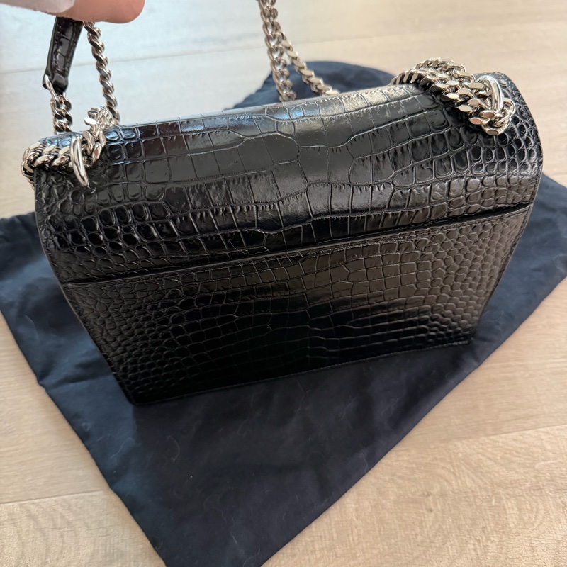 YSL sunset 日落包鱷魚壓紋 中號-2