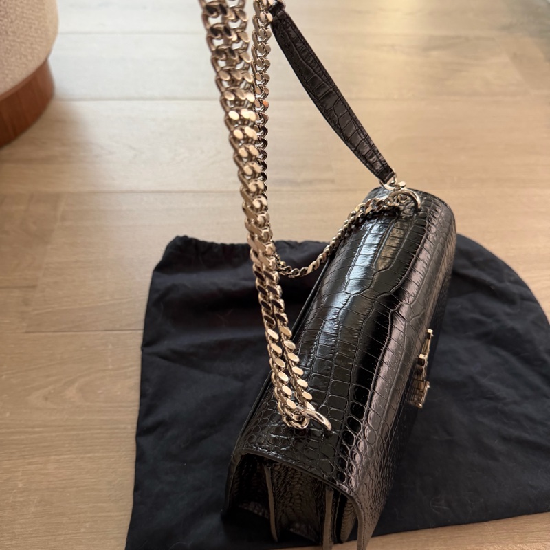 YSL sunset 日落包鱷魚壓紋 中號-3