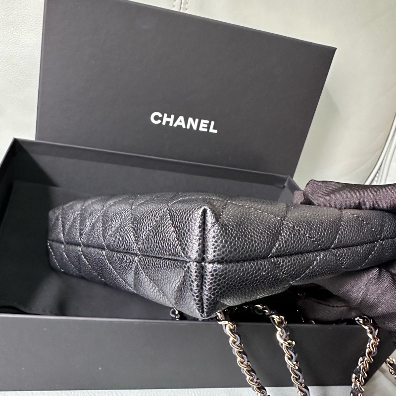 Chanel香奈兒 25B黑色雙C金扣 mini托特包,閒置未使用帶膜,專櫃購入,全套配件齊全(購物小票、防塵袋、包裝盒),尺寸11.5*21.5cm-3