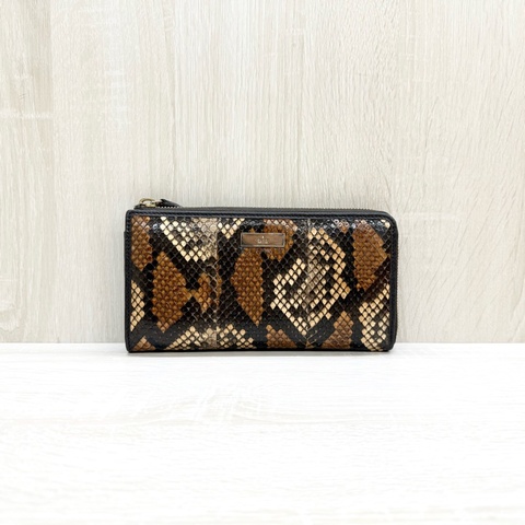 GUCCI蟒蛇紋L型拉鍊長夾332747