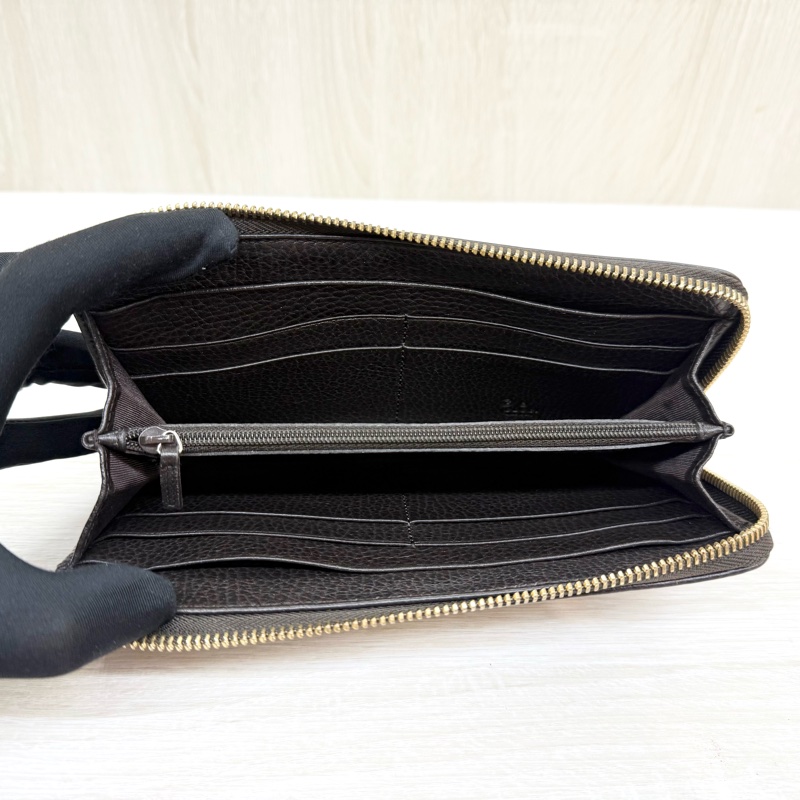 GUCCI蟒蛇紋L型拉鍊長夾332747-6