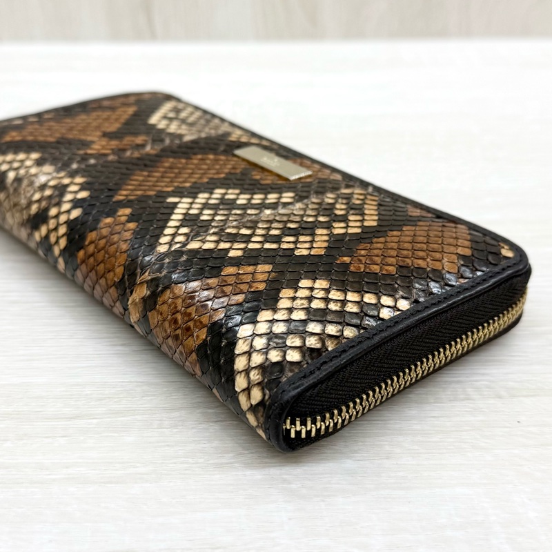 GUCCI蟒蛇紋L型拉鍊長夾332747-7