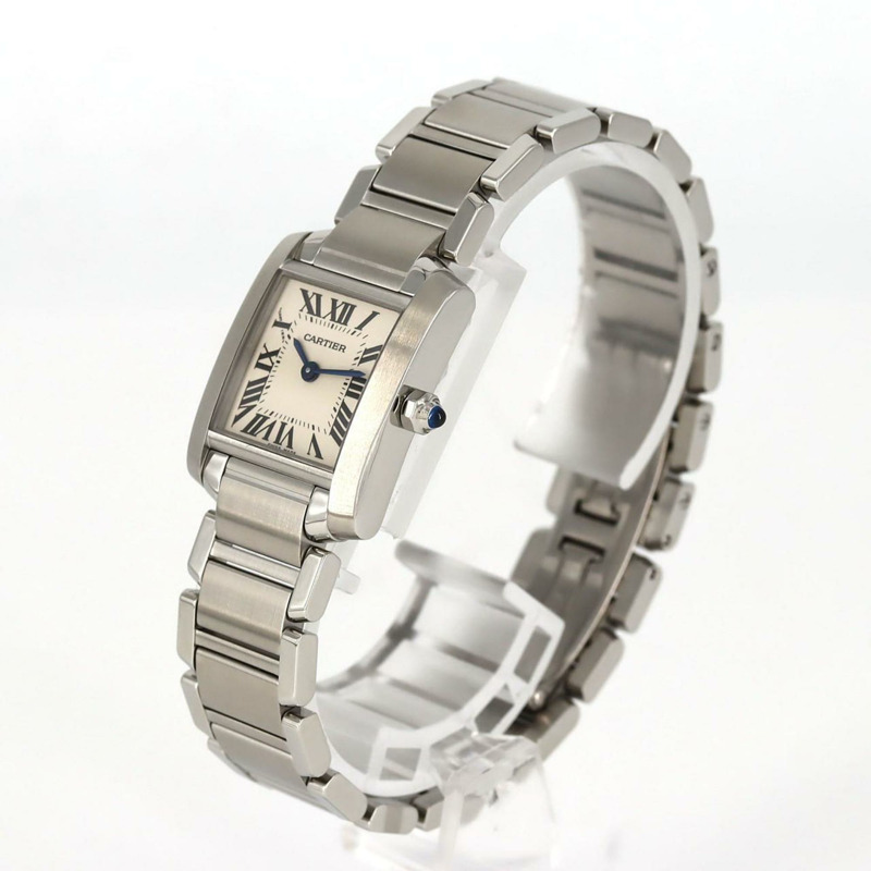 卡地亞 Tank Française SM W51008Q3 不鏽鋼石英錶-1