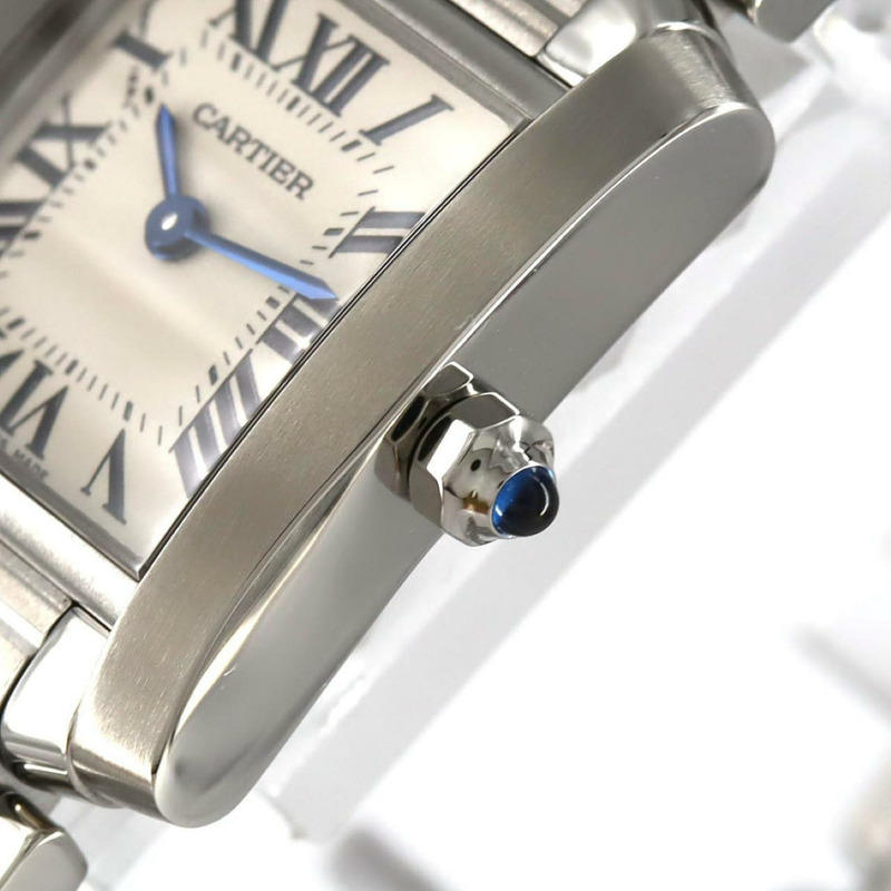 卡地亞 Tank Française SM W51008Q3 不鏽鋼石英錶-3