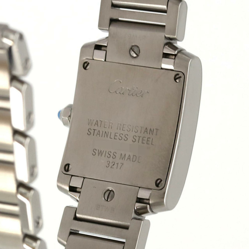 卡地亞 Tank Française SM W51008Q3 不鏽鋼石英錶-5