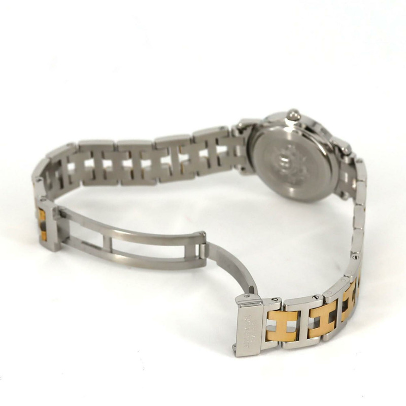 愛馬仕 Clipper 雙色 CL4.220 SSxGP 石英錶-6