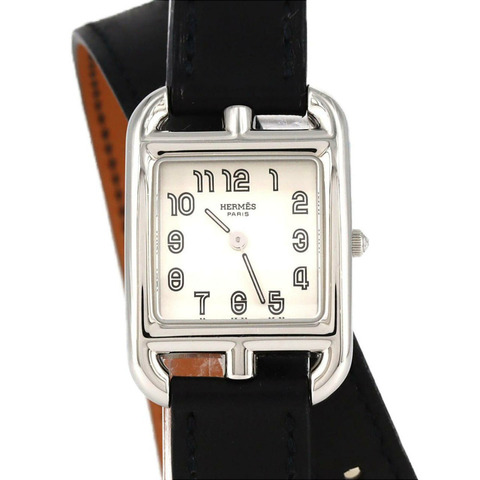 愛馬仕 Cape Cod 雙圈 CC1.210 不鏽鋼石英錶