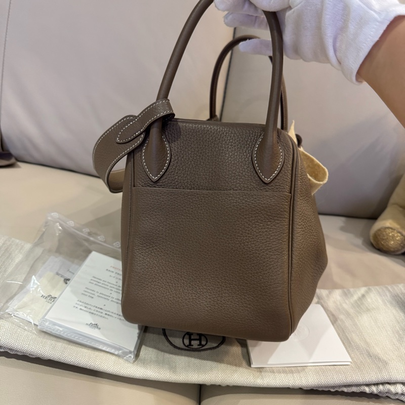 Hermes 愛馬仕 Lindy 30/林迪包/大象灰銀釦/99新閒置美品-4