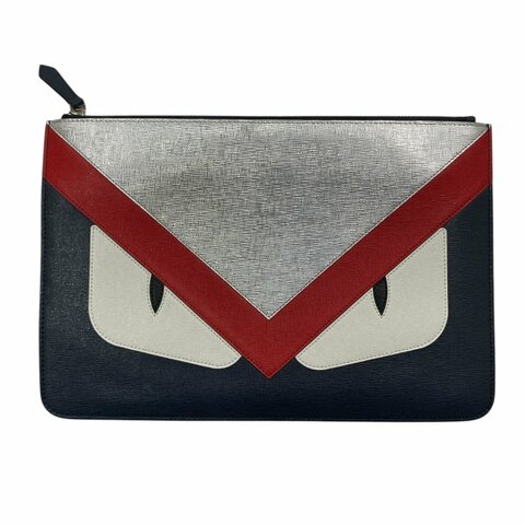 FENDI 芬迪 Monster Eyes 手拿包 皮革 多色