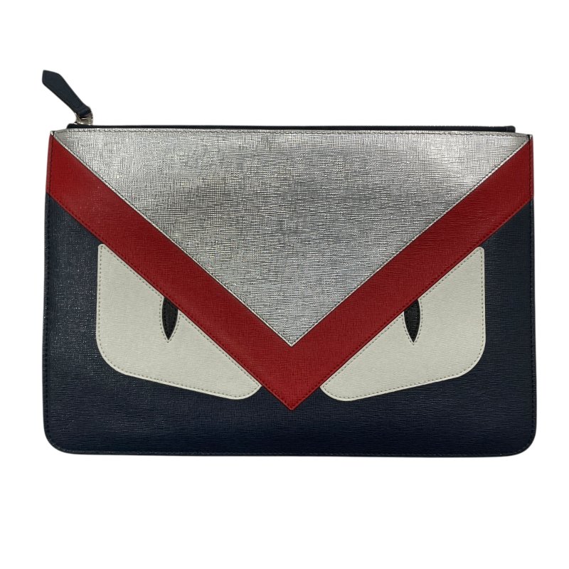 FENDI 芬迪 Monster Eyes 手拿包 皮革 多色-0