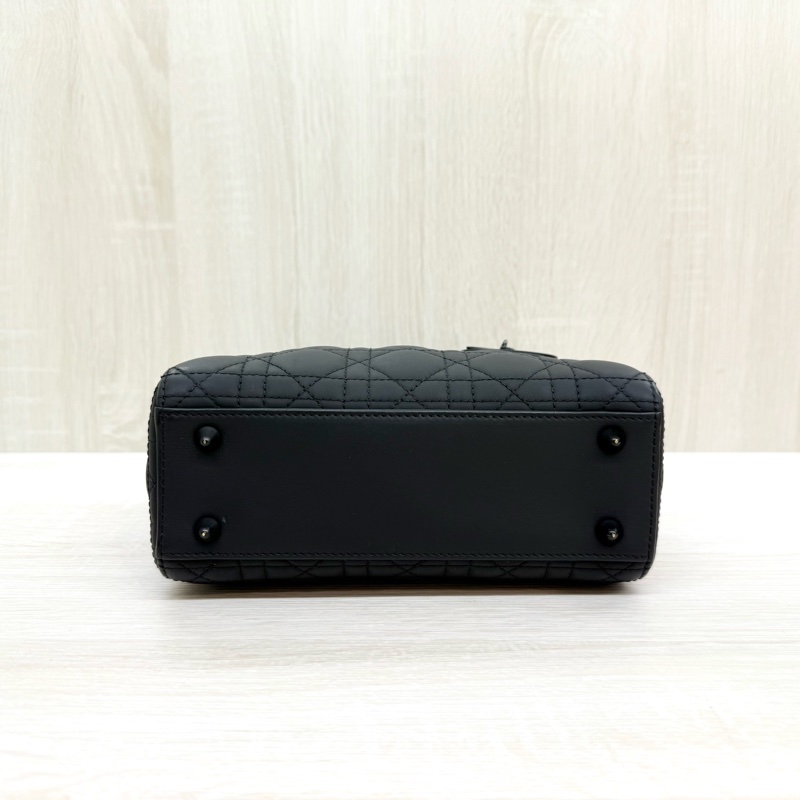 DIOR黑色啞光牛皮LADY DIOR小號五格黛妃包M0538SLOI-5