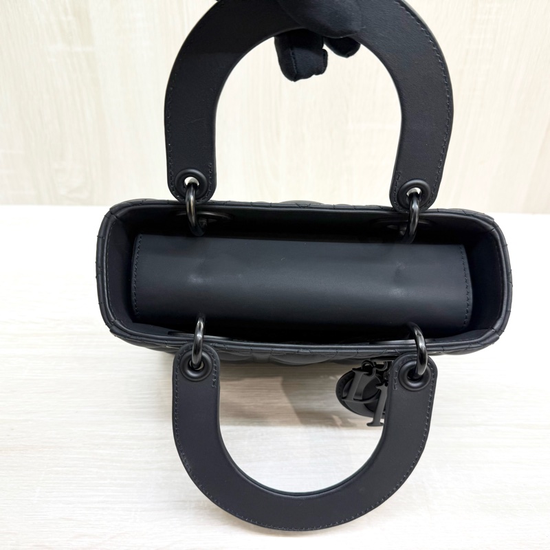 DIOR黑色啞光牛皮LADY DIOR小號五格黛妃包M0538SLOI-6