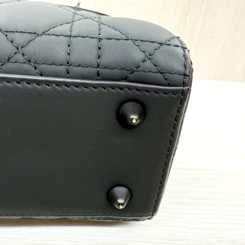 DIOR黑色啞光牛皮LADY DIOR小號五格黛妃包M0538SLOI-13