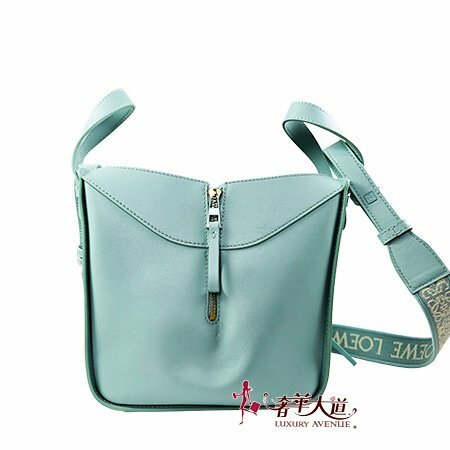 *奢華大道國際精品＊【LW221】LOEWE TIFFANY藍小牛皮兔年限定吊床包 (小款)