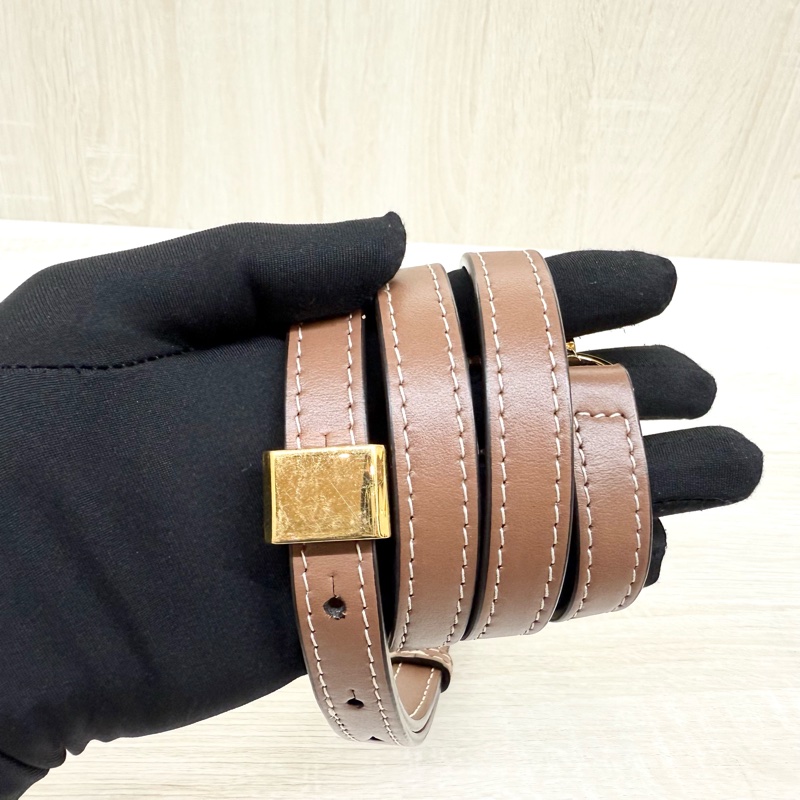 BURBERRY米白拼棕牛皮TB釦Frances手提肩背包80705721-7