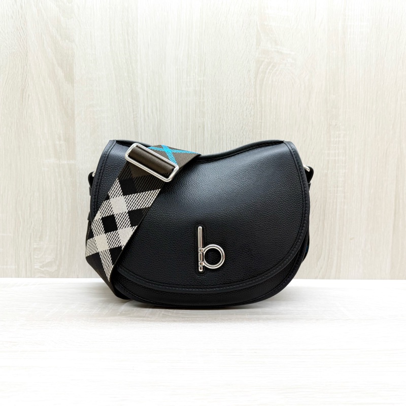 Burberry黑銀牛皮Rocking hores-0