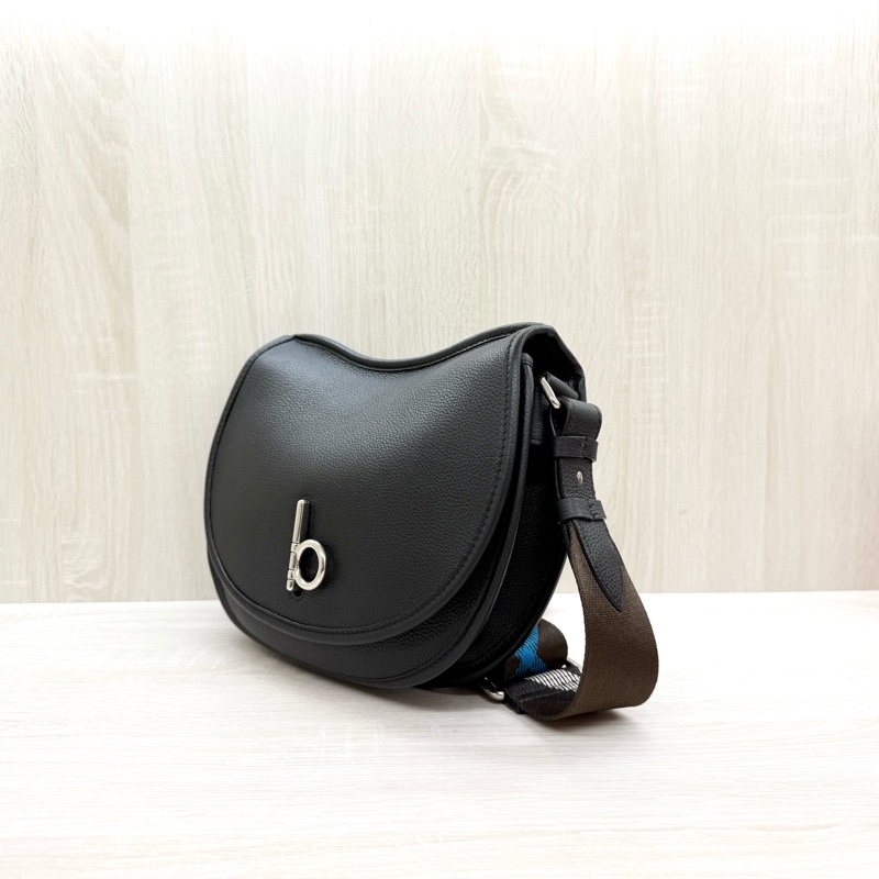 Burberry黑銀牛皮Rocking hores-2