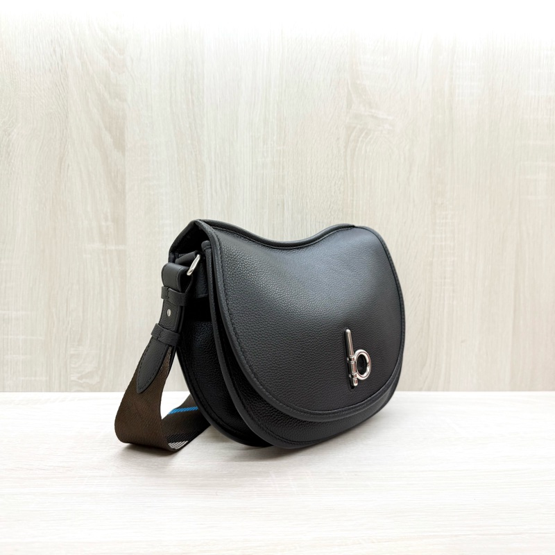 Burberry黑銀牛皮Rocking hores-3