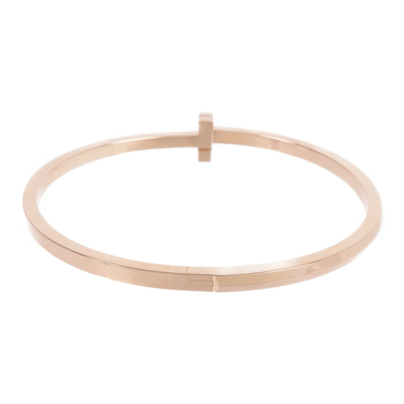TIFFANY&CO 18K玫瑰金T1 Narrow Hinged Bangle手鐲-2
