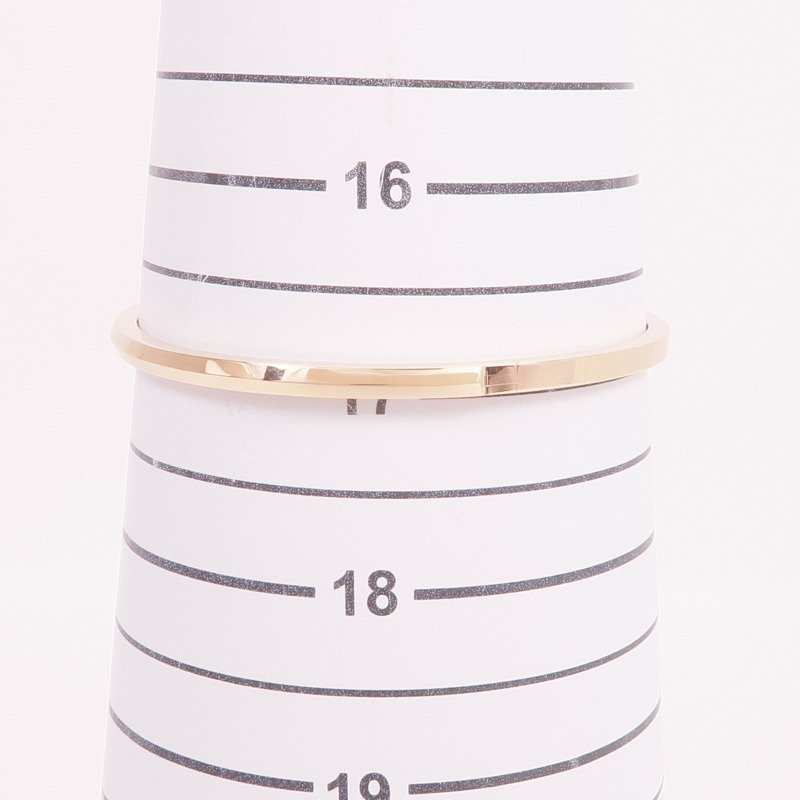 TIFFANY&CO 18K玫瑰金T1 Narrow Hinged Bangle手鐲-9