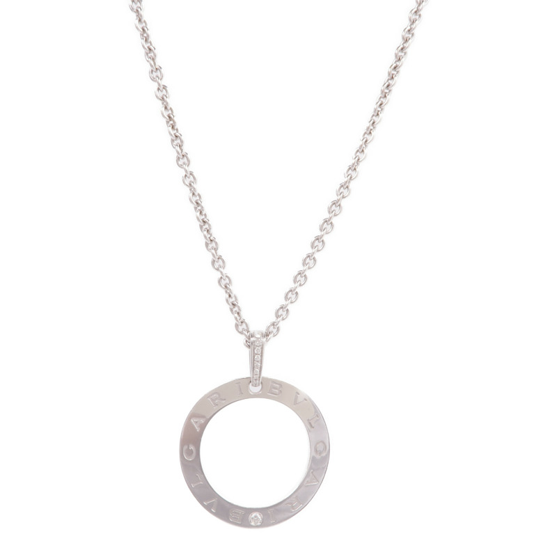 BVLGARI 18K白金Bvlgari Bvlgari Necklace鑽石項鍊-0