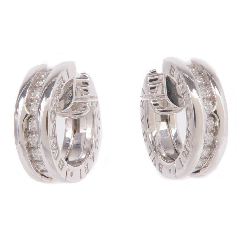 BVLGARI 18K白金B.zero1 Earrings鑽石耳環-0