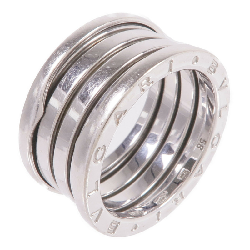 BVLGARI 18K白金B.zero1 Four-Band Ring戒指Bvlgari#58/US#8-0