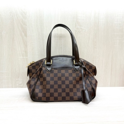 LV咖啡棋盤格Tivoli手提元寶包/N41117