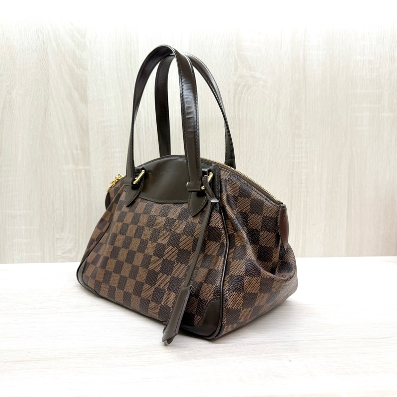 LV咖啡棋盤格Tivoli手提元寶包/N41117-3