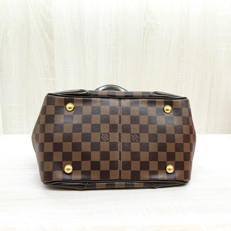 LV咖啡棋盤格Tivoli手提元寶包/N41117-4