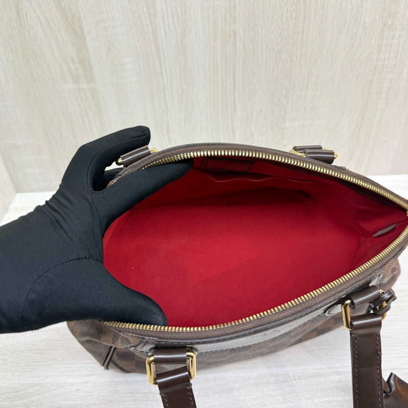 LV咖啡棋盤格Tivoli手提元寶包/N41117-5