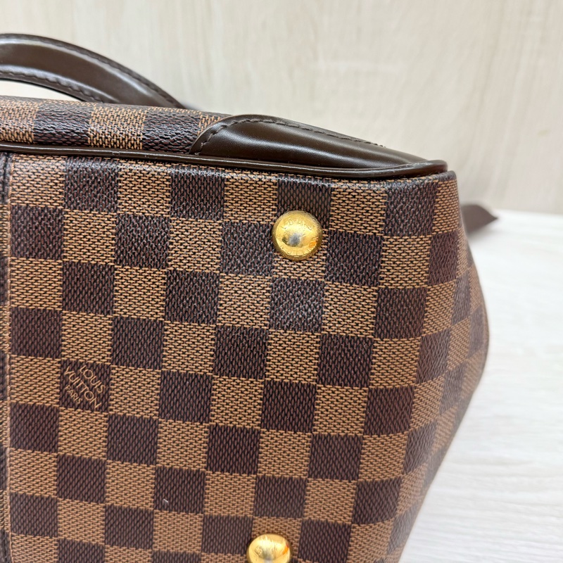 LV咖啡棋盤格Tivoli手提元寶包/N41117-6