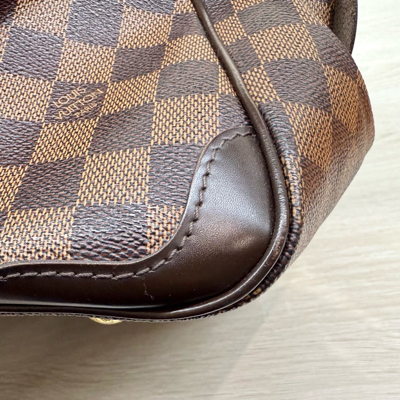 LV咖啡棋盤格Tivoli手提元寶包/N41117-8