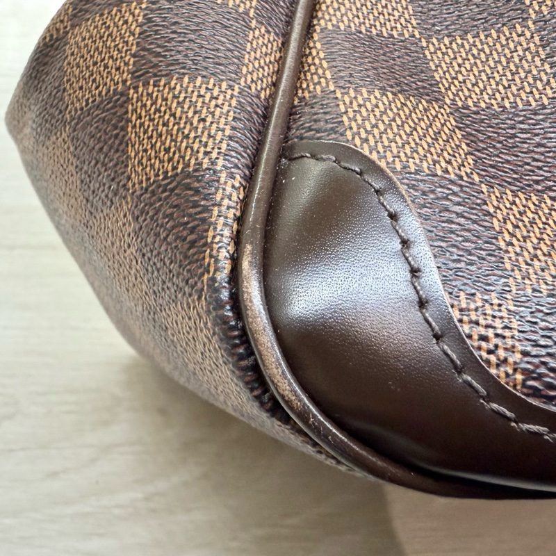 LV咖啡棋盤格Tivoli手提元寶包/N41117-9