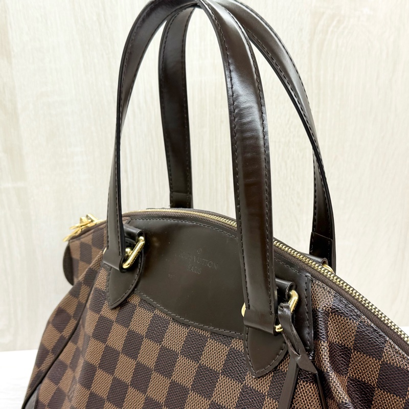 LV咖啡棋盤格Tivoli手提元寶包/N41117-10